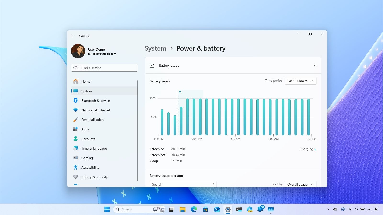 Disabling Background Apps Using Windows 11 Settings to Save Battery
