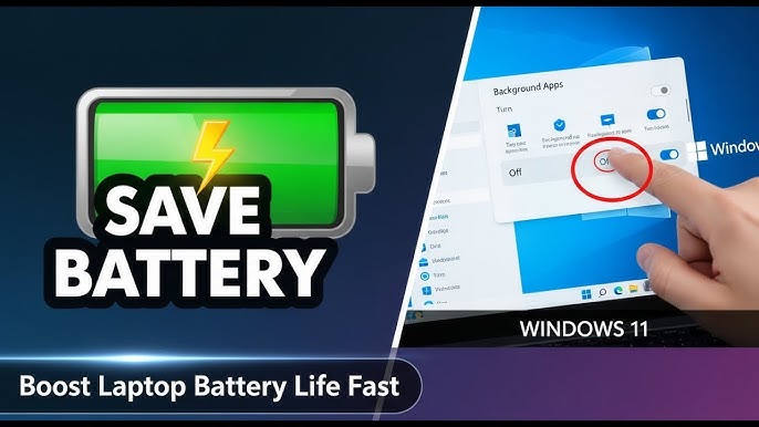 How To Stop Background Apps From Draining Laptop Battery On Windows 11