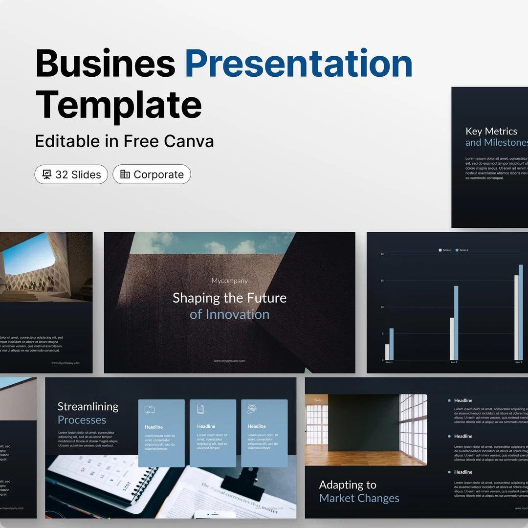 Pitch Deck Template by Canva